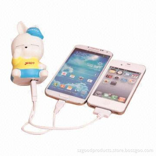 Travel Power Bank with Cartoon Design, Portable and Convenient